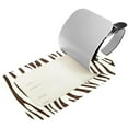 thumbnail image 2 of Square 2Pack PU Leather Brown Zebra Cruise Luggage Tag with Privacy Cover and Name ID Tag for Travel Handbags Backpacks Luggage Tags, 2 of 6