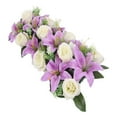thumbnail image 1 of OPOLSKI 18 Pcs Artificial Flowers Delicate DIY Artificial Rose Lily Flowers for Household, 1 of 8