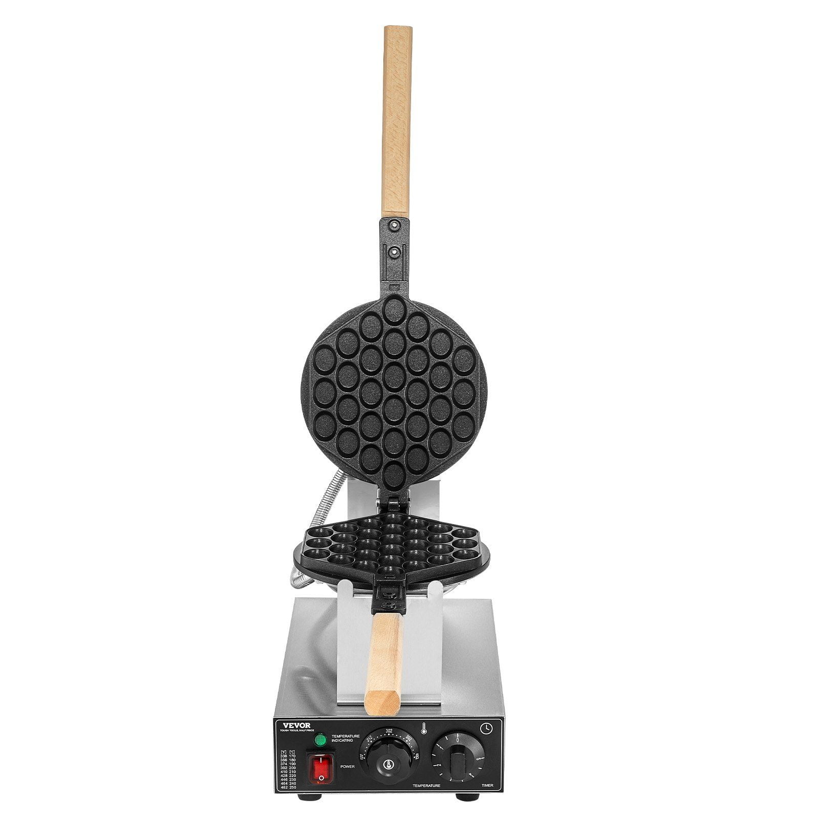 1400W High-Power Bubble Egg Waffle Maker Machine | Non-Stick Coating | Quick & Easy Hong Kong Style Pancakes