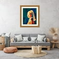 thumbnail image 3 of Stephen Chambers 26x30 Gold Ornate Wood Framed With Double Matting Wall Art Titled - Pearl Earring 5, 3 of 6