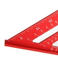 thumbnail image 3 of Triangle Ruler 7Inch Measurement Tool Cast Aluminium Carpenter Set Square Angle Woodworking Tools Try Square Triangular Metric/Inch, 3 of 6
