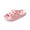 Pink, variant on Willtoo Women Thick Platform Shower Slide Slippers, Hollow Hole Drainage Open Toe Sandals, Quick Dry Non‑Slip Slides Bathroom Pool Indoor Outdoor Shoes