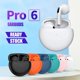 thumbnail image 2 of Air Pro 6 TWS Wireless Headphones with Mic Fone Bluetooth Earphones Sport Earbuds Pro6 J6 Headset for Apple iPhone Xiaomi Huawei Gong Bohan LED, 2 of 2