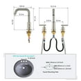 thumbnail image 6 of Boyel Living 8 in. Widespread 2-Handle Mid-Arc Bathroom Faucet with Valve and cUPC Water Supply Lines in Brushed Nickel, 6 of 10