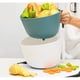 thumbnail image 3 of Colador de frutas y verduras 1 Piece Colador de Verduras de Doble Capa Accesorios de Cocina Comedor Fanmusic Colador de frutas y verduras, 3 of 7