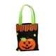 thumbnail image 1 of Bewildely Bolsa de dulces Accesorios de Halloween con asa Bolsa de calabaza Artesanía Accesorios de fiesta Arreglo de escena de tela Paquete de regalo Kits de decoración para fiestas Negro/Calabaza Bewildely HA068067-03, 1 of 6