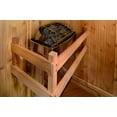 thumbnail image 3 of Logan 1-Person Indoor Sauna in Rustic Cedar, 3 of 9