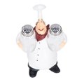 thumbnail image 1 of Juego de pimentero estatua adorable respetuoso con el medio ambiente detalles vívidos estatua de chef pintada a mano juego de salero para cafetería ANGGREK Otros, 1 of 8