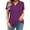 3976-Purple, variant on CASSIE LIZ Plus Size Shirts 3X Womens Summer Blue Polo Shirts V Neck Ladies Shirts with Collar Fashion Business Short Sleeve Collared Shirts Casual Loose Fit Spring Tops 3XL 22W 24W