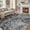 Dark Gray, variant on MICGEEK 3x5 Washable Area Rugs for Living Room, Modern Abstract Printed Rug, Vacuum-Friendly, Non Slip Indoor Rug for Bedroom Dining Room Home Decor Carpet, Brown
