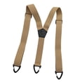 thumbnail image 2 of Tirantes elásticos y resistentes para hombre, accesorios de disfraces, ajustables y cómodos de 3,8 cm (1,5 pulgadas). Beige 3 ganchos, 2 of 8