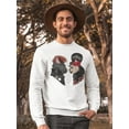 thumbnail image 2 of Dressed Felines Sweatshirt Men -Image by Shutterstock, Male 5X-Large, 2 of 4