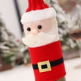 thumbnail image 4 of Christmas Wine Bottle Set Knitted Cloth Old Man Doll Champagne Set Desktop Dress Up Props, 4 of 7