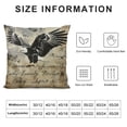 thumbnail image 5 of Orinice Wings Graphic Decorative Cushion Throw Pillow Cover for Home Couch Living Room Bed Sofa Zipper Closure Soft and Durable 1PC 22x22in, 5 of 5