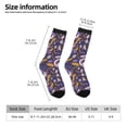 thumbnail image 2 of Fuzoiu Snake And Floral Print Athletic Crew Socks for Men & Women,Casual Crew Socks,Above Ankle Crew Socks for Business, Casual, 2 of 6