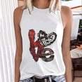 thumbnail image 2 of Camiseta sin mangas con cuello redondo y letras a la moda de verano para mujer, blusa, jersey Pompotops  lopia993282, 2 of 5