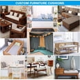 thumbnail image 5 of Cojín para banco personalizado, cojines para ventana salediza, esponja de alta densidad 50D, asiento para silla, sofá, colchón para banco de jardín, cojín para asiento, almohada oscilante, 5 of 5