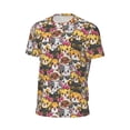 thumbnail image 6 of Wukai Cute Cat Cartoon Print Men's Short-Sleeved Mesh T-Shirt,Quick-Dry Short Sleeve Workout T-Shirt-Medium, 6 of 8