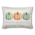thumbnail image 2 of Creative Products Happy Harvest Pumpkins 14x20 Spun Poly Pillow, 2 of 3