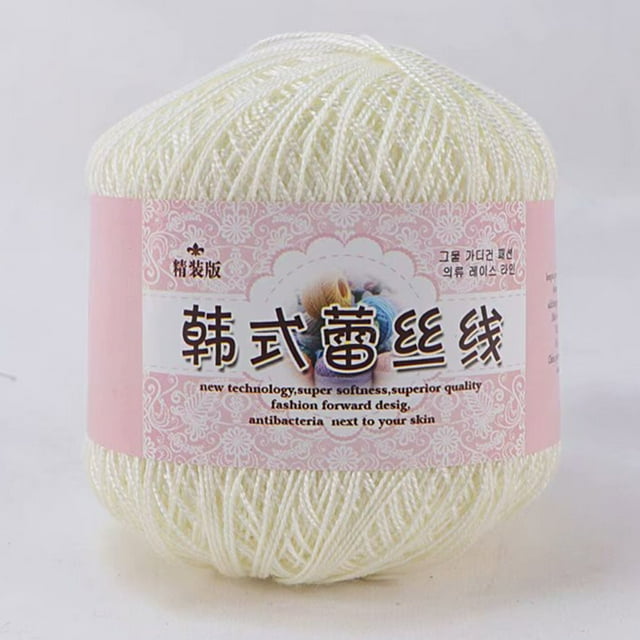 Wzzjkit Yarn for Crocheting Multicolor Lace Thread DIY Woven Mercerized Baby Fine Thread Crochet Yarn for Crocheting & Knitting, Gift Beginners and Adults, Yarn