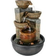 thumbnail image 5 of Tabletop Water Fountains Indoor Waterfall and Calming Water Sound Relaxation Desktop Fountain，The for Office, Room Decoration, Portable Feng Shui Fountain Indoor and Outdoor (15.7iches), 5 of 14