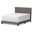 thumbnail image 1 of Baxton Studio Brookfield Modern and Contemporary Grey Fabric Upholstered Grid-tufting Full Size Bed, 1 of 6