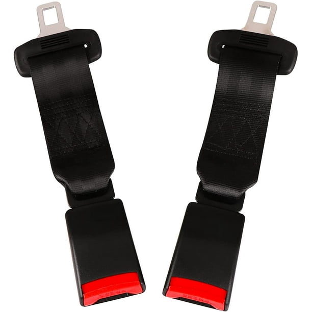 2 Pack 9inch Polyester Seat Belt Extender for Cars Universal Seat Belt