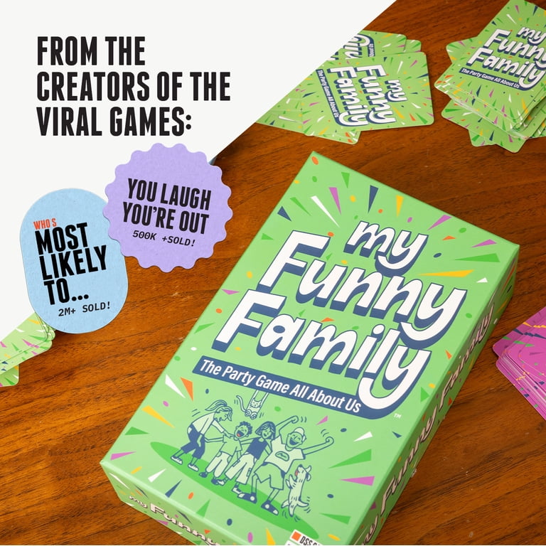 My Funny Family by DSS Games |Fun Card Game for Kids, Adults