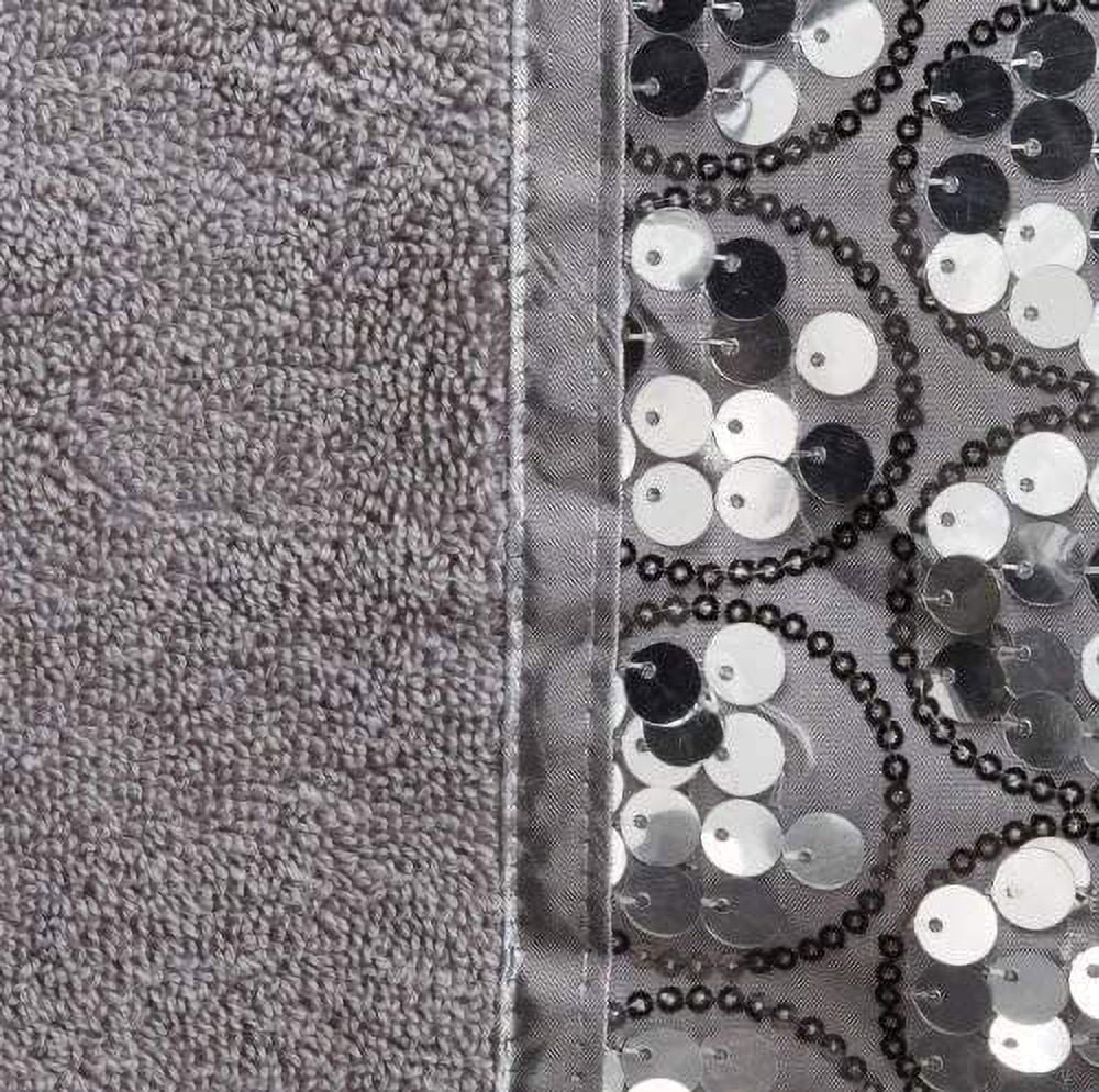 Popular Bath Bath Towels, Sinatra Collection, 3-Piece Set, Silver