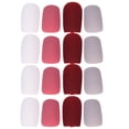 thumbnail image 2 of 96 piezas de uñas postizas de cabeza plana, extensiones de manicura con acabado mate (gris, blanco, rosa, vino tinto, con pegamento), 2 of 5