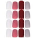 thumbnail image 2 of 96 piezas de uñas postizas de cabeza plana, extensiones de manicura con acabado mate (gris, blanco, rosa, vino tinto, con pegamento), 2 of 5