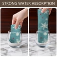 thumbnail image 4 of 2 Pcs Funny Kitchen Towels,Blue Christmas Snowflake and Star Pattern Microfiber Dish Towels,Kitchen Tea Towels,Kitchen Towel Set (18" X 26"), 4 of 7