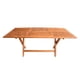 thumbnail image 3 of Mesa Plegable Rectangular De Madera Sólida, 100x180 – Rústico Tratable NATIVO MUEBLES JARDIN, 3 of 5