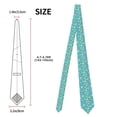 thumbnail image 3 of Salouo Donut Pattern Men's Silk Ties 4.7"Necktie for Men Formal Ties Business Necktie Men's Wedding Fashion Accessory, 3 of 7