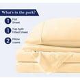 thumbnail image 3 of Queen Size 34" Split Top Flex Head Sheet Set - 100% Microfiber, Adjustable Bed, 4-Piece Set, 15" Deep Pockets Color Beige Solid, 3 of 5