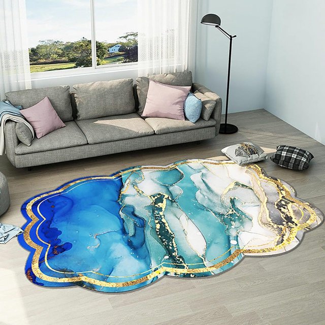 Area Rugs for Living Room Bedroom Washable Rug Modern Geometric Soft Bedside Rug Indoor Carpet
