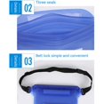 thumbnail image 4 of Bolsa impermeable con correa de cintura ajustable, bolsa de cintura impermeable con pantalla táctil, bolsa seca con cinturón ajustable para playa, natación, paseos en bote, pesca, senderismo, 4 of 5
