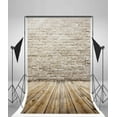 thumbnail image 3 of ABPHOTO 5x7ft Photography Backdrop Old Interior with Brick Wall and Wooden Floor Backdrops for Photo Shoots Newborn Lovers Party Adult Kids Baby, 3 of 4