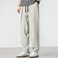 thumbnail image 2 of XINPING Plus Size Pants for Men Big and Tall Relaxed Regular Fit Hiking Pants Stretch Waist Workout Joggers Hiking Pants, 2 of 8