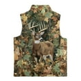 thumbnail image 5 of Garronmavis Camo Forest Zippered Vest Wind Proof Deer Girls Outerwear Vests Soft Winter Lightweight Sleeveless Jacket with Pocket Stylish Fall Winter Warm Sleeveless Outerwear, 5 of 7