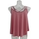 thumbnail image 5 of Camisola Chaleco de Señoras Mujeres Sin Mangas Sólido Tirantes Atractivas De Moda Strappy Swing rojo Soledad Strappy Vest Top, 5 of 8