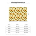 thumbnail image 5 of Yiaed European-style Pattern Sunflower Print Blanket Throw Blanket Soft Cozy Flannel Blanket for Home Bed Sofa Couch Chair-50"x40", 5 of 6
