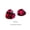 red-4X4mm 2pcs, variant on Lab Created Heart Shape Red Ruby Beads, Synthetic Faceted DIY Jewelry Accessories