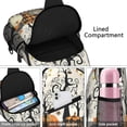 thumbnail image 4 of Sling Backpack,Halloween Pumpkins and Spooky Trees Sling Bag with Water Bottle Holder,Waterproof Sling Bag for Men/Women with Headphone Jack for Hiking,Travel, 4 of 6