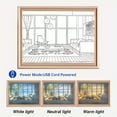 thumbnail image 5 of Wall Art Painting LED Glowing Photo Frame & Decorative Light ,8.7x6.7in, 3 Color Adjustable Acrylic Shadow Light Frame Night Light For Living Room, 5 of 5