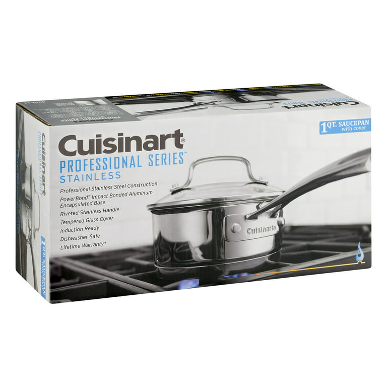Cuisinart Stainless Steel 1.5 Quart Saucepan & Glass Lid #719-16G