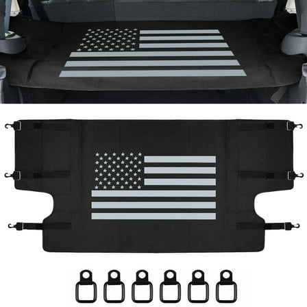 Fit For 2007-2018 Jeep wrangler JK JKU 4 Doors Rear Trunk Cargo Shade Cover