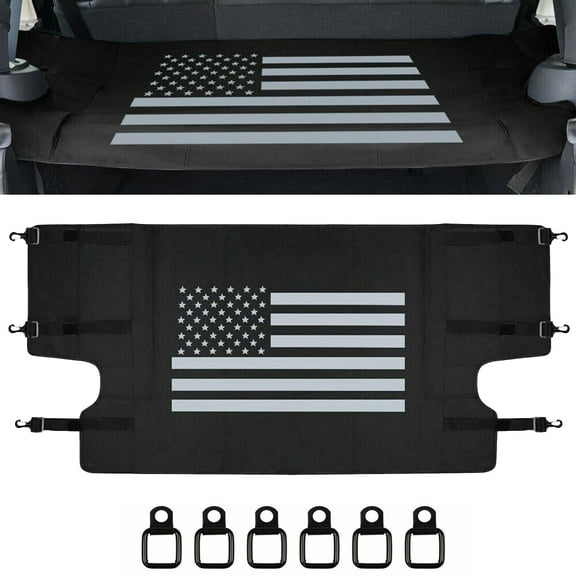 Fit For 2007-2018 Jeep wrangler JK JKU 4 Doors Rear Trunk Cargo Shade Cover