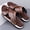 Brown, variant on Men's Brown Croc-Embossed Toe-Loop Casual Slide Sandals with Sporty Sole