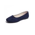 thumbnail image 1 of MAWCLOS Chaussures Décontractées pour Femmes Chaussures de Marche Confort à Enfiler Ballerines Mode Bout Carré Ballerine de Soirée Noir Bleu 7, 1 of 4